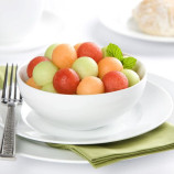 Salad of melon and watermelon with mozzarella Salad of melon and watermelon with mozzarella