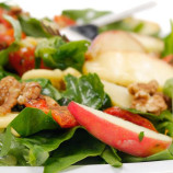 Green salad with apples, cheese and nuts Green salad with apples, cheese and nuts