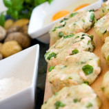 Potato pancakes with smoked salmon Potato pancakes with smoked salmon
