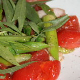 May vegetable salad with tomatoes and asparagus May vegetable salad with tomatoes and asparagus