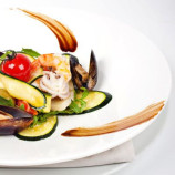 Salad with seafood from the restaurant doucet xo Salad with seafood from the restaurant doucet xo