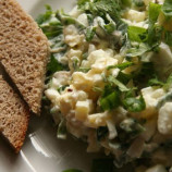Potato salad with herring Potato salad with herring