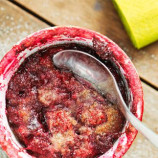 Clafoutis with raspberries Clafoutis with raspberries