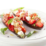 Eggplant salad with mozzarella unagrande Eggplant salad with mozzarella unagrande