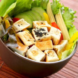 Greek salad with tofu Greek salad with tofu