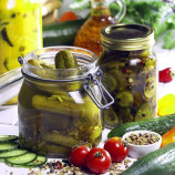 Pickled cucumbers and tomatoes Pickled cucumbers and tomatoes