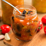 Eggplant with tomatoes and carrots Eggplant with tomatoes and carrots