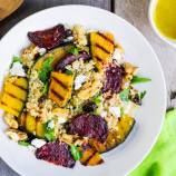 Salad with warm rabbit and a pumpkin Salad with warm rabbit and a pumpkin