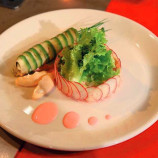 Salad with smoked salmon mousse Salad with smoked salmon mousse