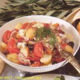 Greek salad with potatoes Greek salad with potatoes