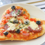 Pizza in the form of heart Valentine’s Day Pizza in the form of heart Valentine’s Day