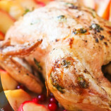 Chicken with garlic + recipe applesauce
