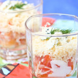 Salad with shrimp and tomatoes Salad with shrimp and tomatoes
