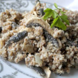 Buckwheat porridge with mushrooms