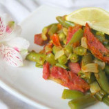 Green beans with ham Green beans with ham