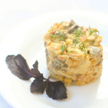 Salad with corn and mushrooms Salad with corn and mushrooms