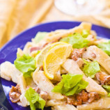 Pasta with chanterelle cream sauce