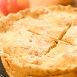 American apple pie with cheese