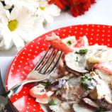 Eggplant Salad with tomatoes