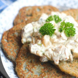 Potato pancakes with mushroom sauce Potato pancakes with mushroom sauce