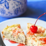 Cottage cheese casserole with poppy seeds