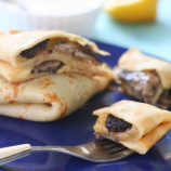 Pancakes with mushrooms — umbrellas Pancakes with mushrooms — umbrellas