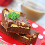 Coffee brownies with mascarpone Coffee brownies with mascarpone