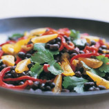 Salad of black beans and roasted peppers Salad of black beans and roasted peppers