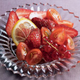 Salad with strawberries, tomatoes Salad with strawberries, tomatoes
