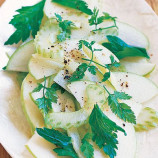 Salad of apples and celery with parsley Salad of apples and celery with parsley
