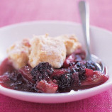 Apple and blackberry cobbler Apple and blackberry cobbler