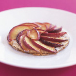 Almond tartlet with caramelised nectarines Almond tartlet with caramelised nectarines