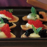 Pancakes with caviar Pancakes with caviar