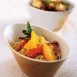Couscous salad with carrot and mint