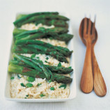 Risotto with beans and asparagus