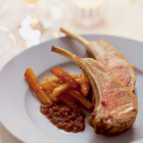 Rack of lamb with quince