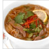 Vietnamese soup with beef and noodles