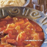 Cabbage soup with sausage