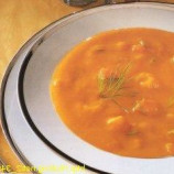 Tomato soup with prawns Tomato soup with prawns