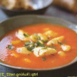 Fish soup with tomato, haddock and saffron Fish soup with tomato, haddock and saffron