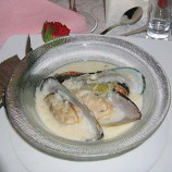 Soup with mussels Soup with mussels