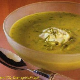 Cold soup with avocado