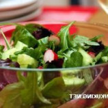 Spring salad with radish and spinach Spring salad with radish and spinach