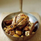 Quail with chestnuts and Iranian pilaf Quail with chestnuts and Iranian pilaf