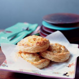 Patties with meat chicken, leek and olives Patties with meat chicken, leek and olives