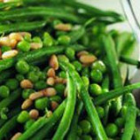 Green beans and peas, and nuts Green beans and peas, and nuts