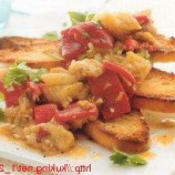 Salad of eggplant and peppers Salad of eggplant and peppers